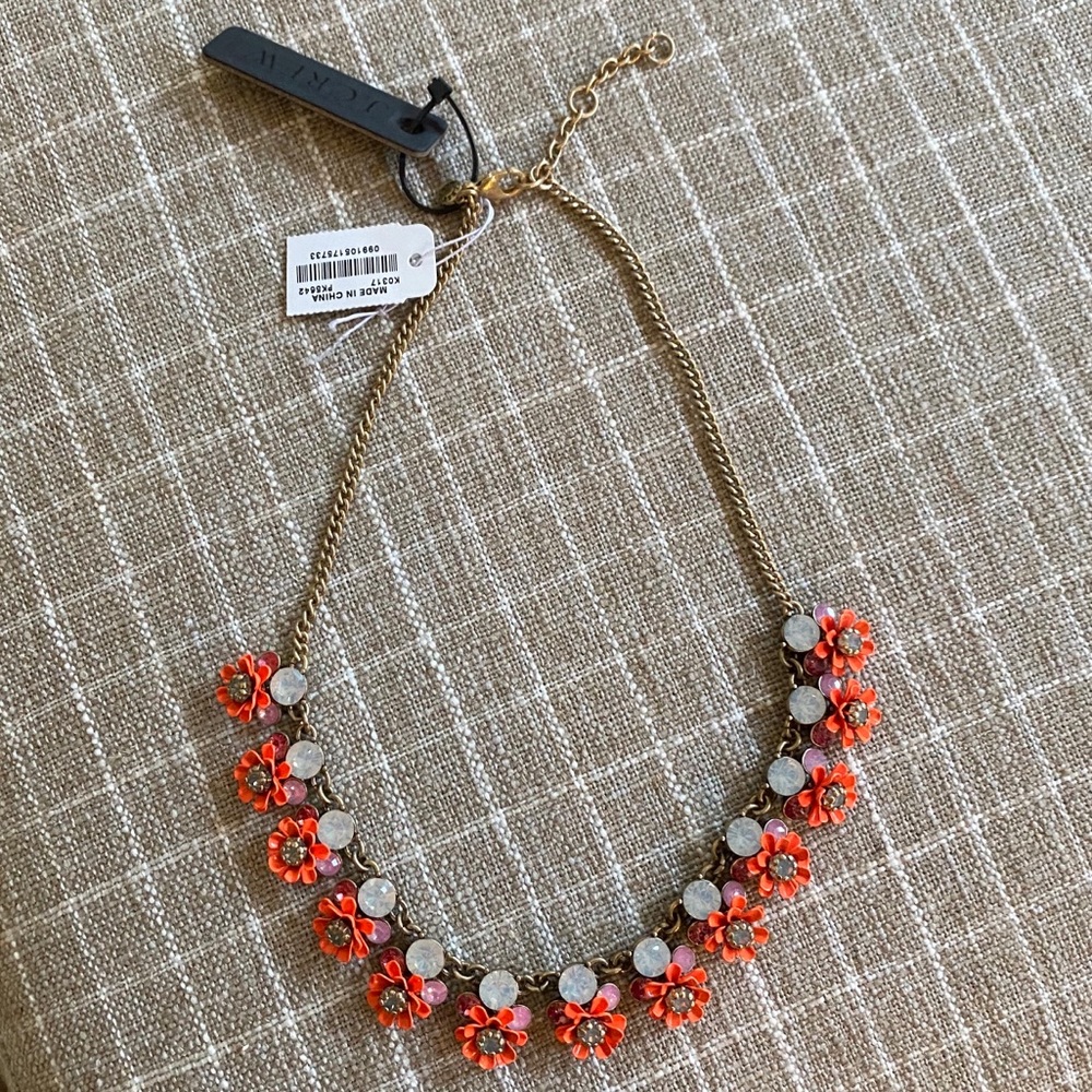 NEW J.Crew Floral Statement Necklace